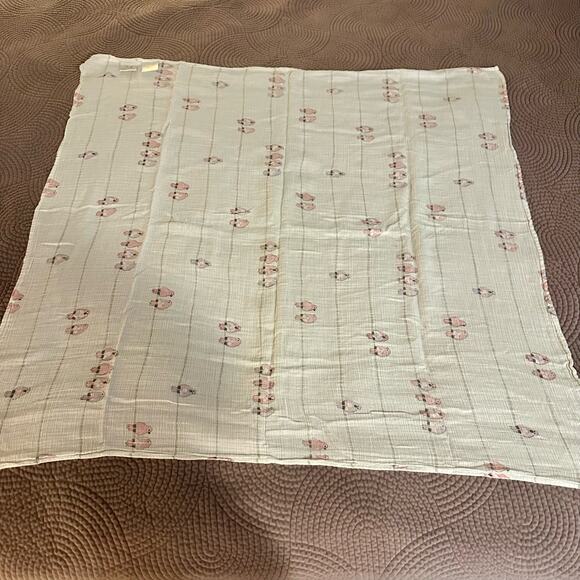 Aden + Anais Set 2 Cotton Muslin White Pink Purple Birds Swaddler Baby Blankets - Picture 3 of 7